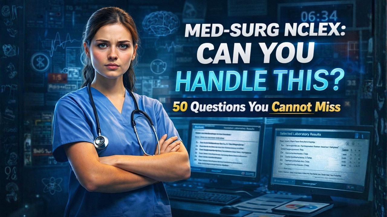 50 Med Surg NCLEX Questions You Cannot Miss #2026 #education #study #explore #fypシ゚viral