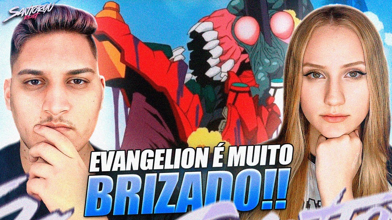4 minutes of Evangelion being a horror show - REACT EM CASAL