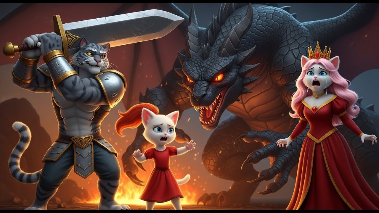  Princess Cat and  Great Dragon