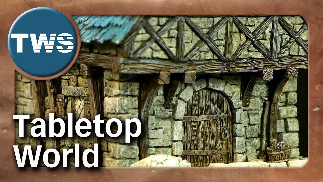 Tabletop World: Gebäude-Review & Bemal-Tutorial / How to paint resin buildings (Gelände, TWS)