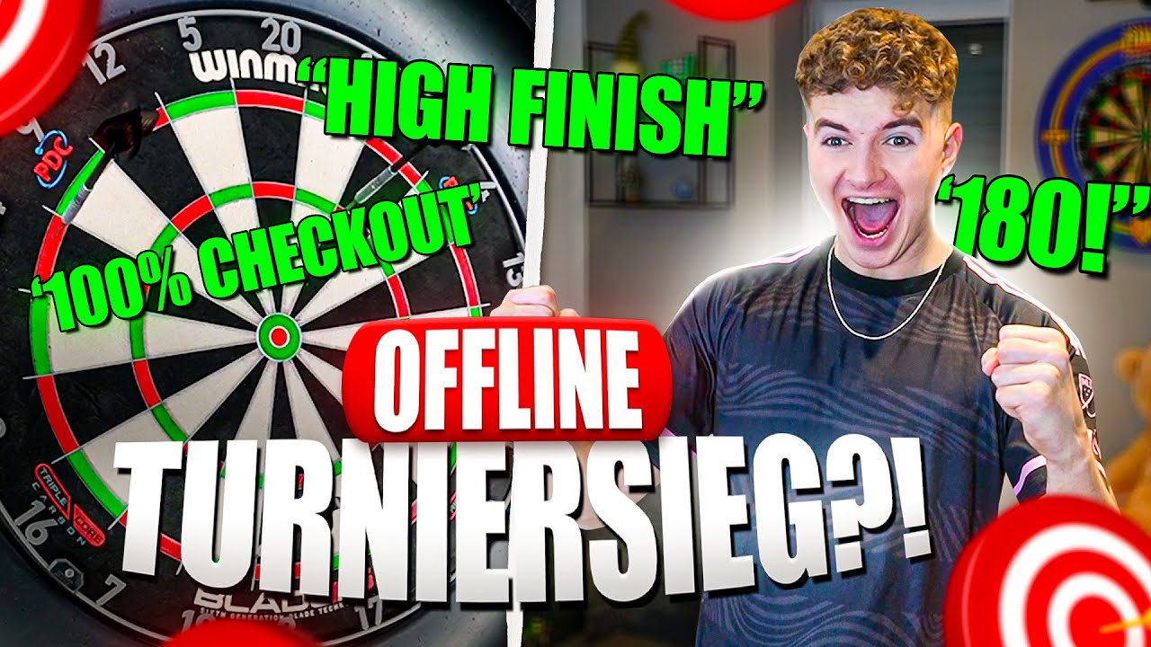 HIGH FINISH, 180 GEWORFEN UND 100% CHECKOUT! 😱🎯 MEIN BESTES DART TURNIER JEMALS!🔥