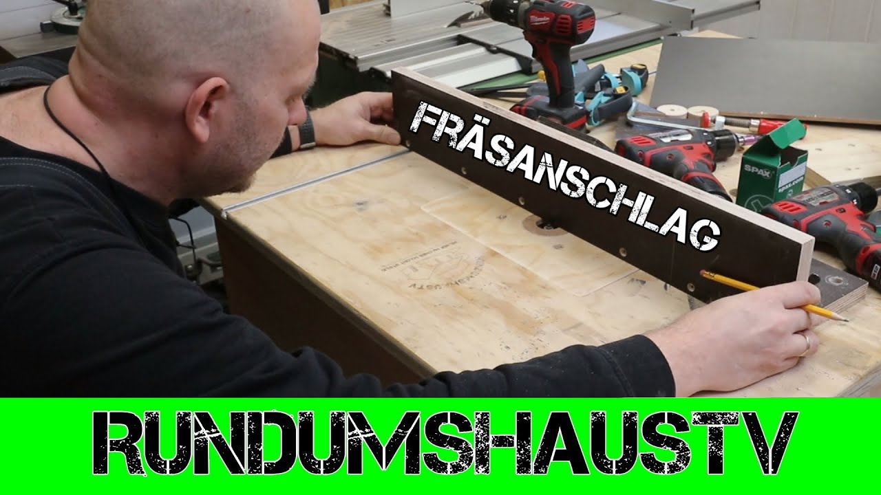 So baust Du einen tollen Fräsanschlag mit Absaugung für deine eingebaute Oberfräse !