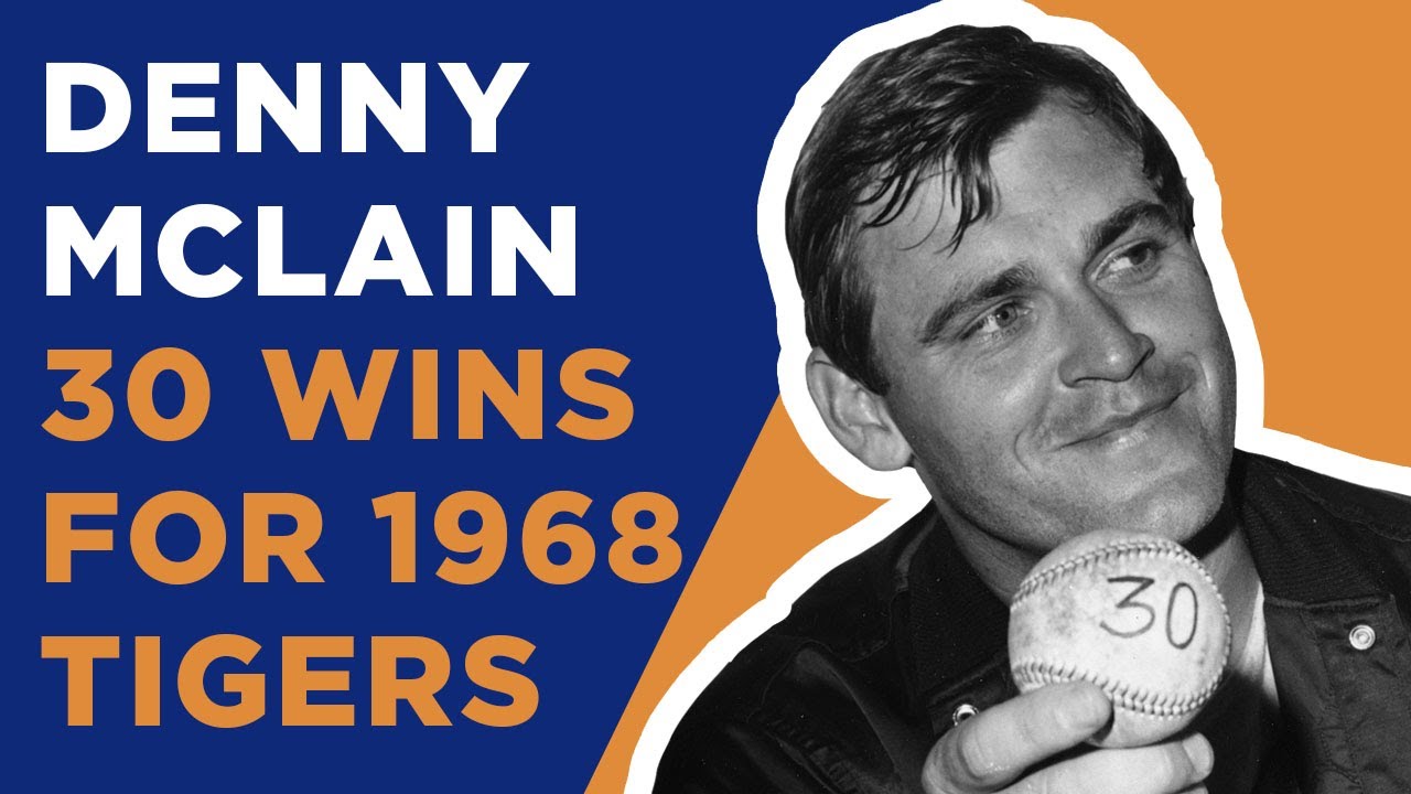 Denny McLain 30th Win for 1968 Detroit Tigers called by Ernie Harwell