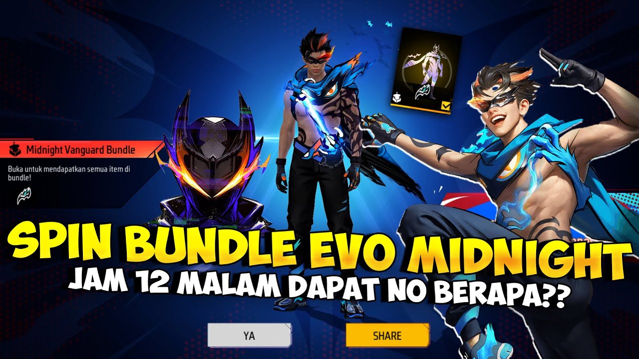 BORONG BUNDLE EVO MIDNIGHT !! Spin Bundle Legendary Midnight Ace Jam 12 Malam Dapat Nomor Berapa ??