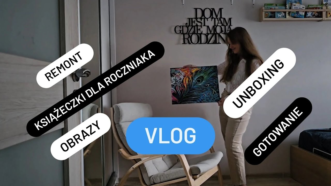 VLOG: książeczki dla roczniaka, unboxing, gotowanie, remont, śpiewanie, codzienność 