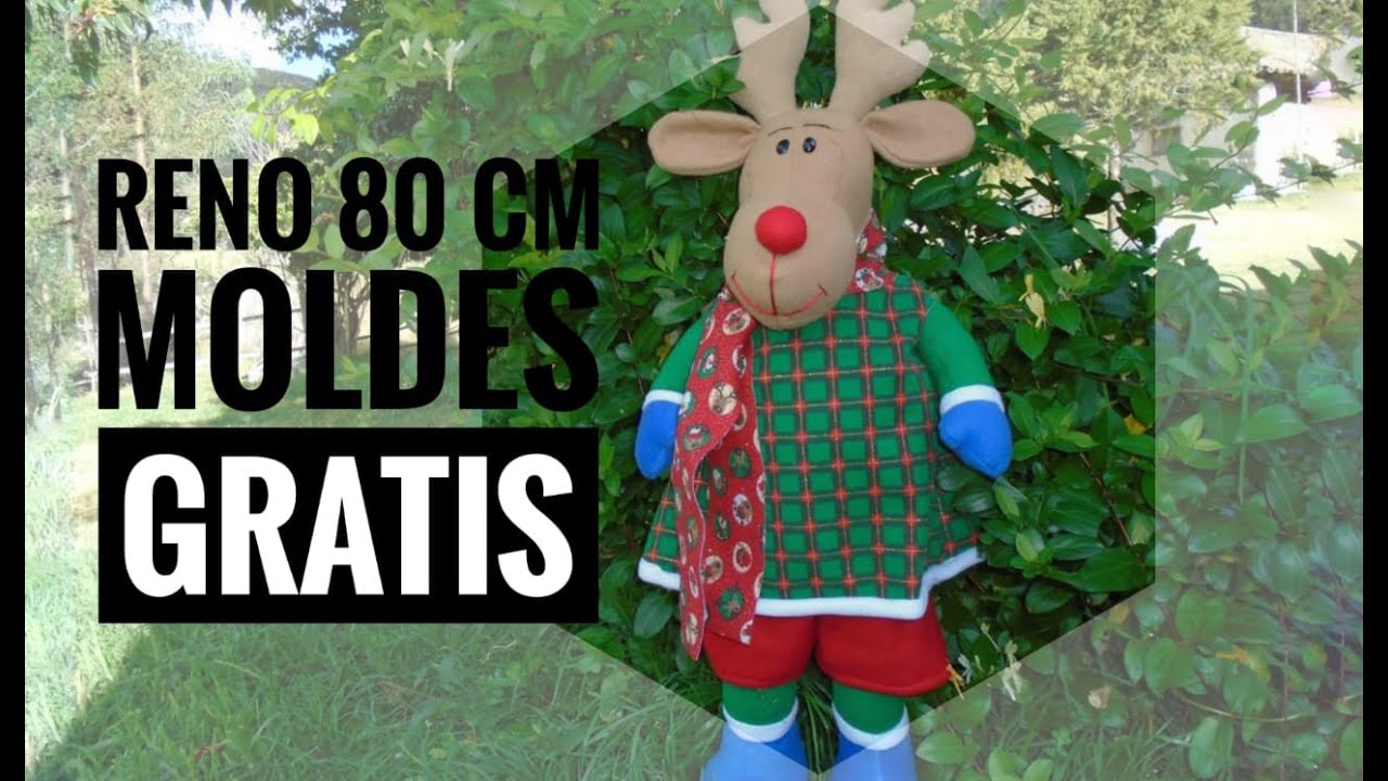 Reno  Navideño  80 cm de Alto