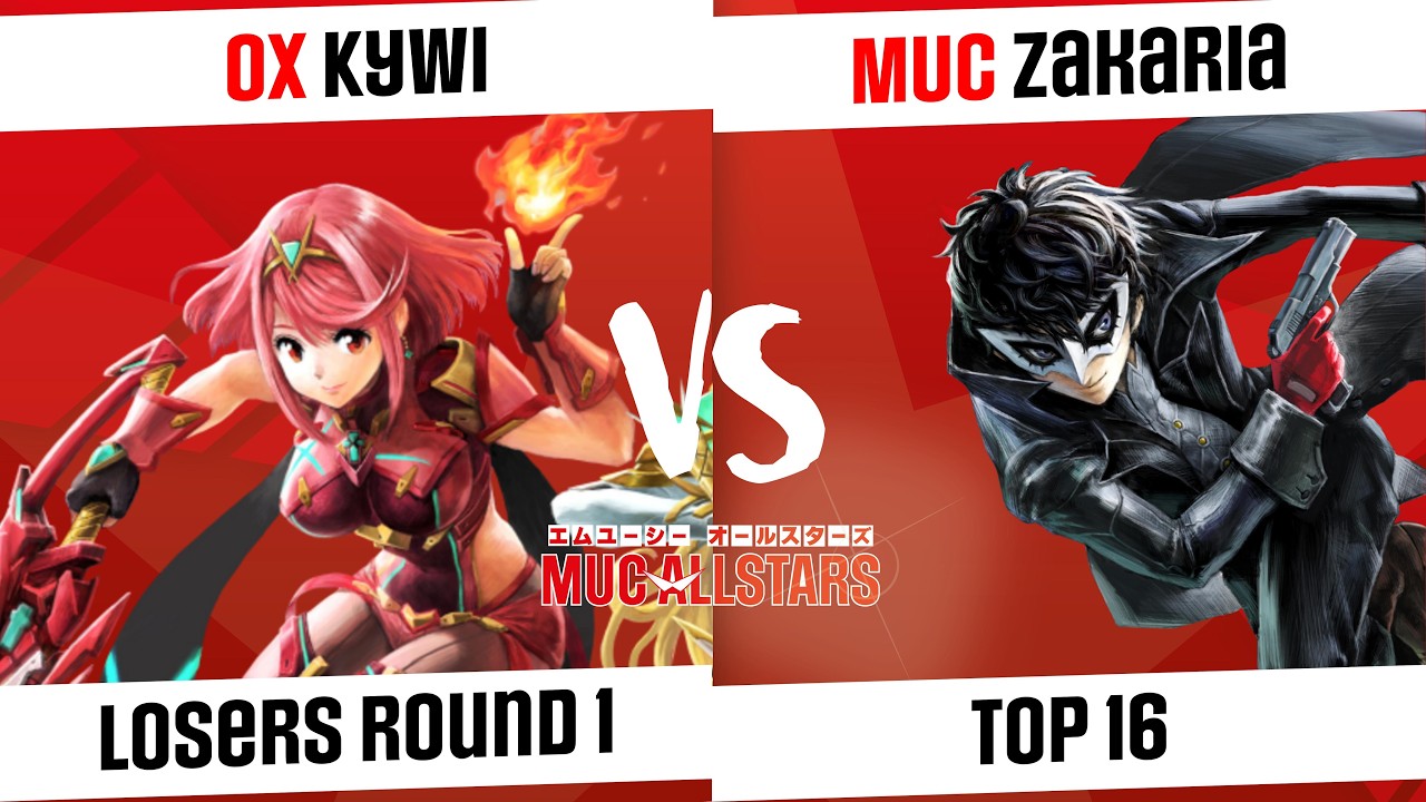 [MUC AllStars #20 - S2] Top 16 - OX | Kywi (Pyra / Mythra) VS MUC | Zakaria (Joker)