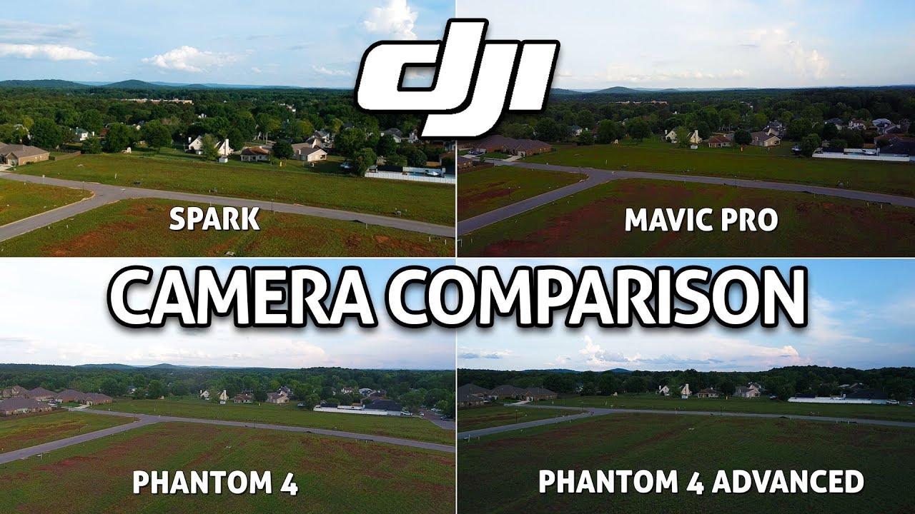 DJI SPARK CAMERA vs Mavic Pro vs Phantom 4 vs P4 Advanced!! Test Comparison Review
