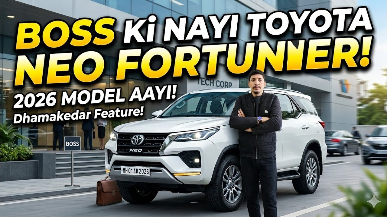 Boss Ki New Toyota Fortuner 2026 🔥 | Neo Drive Sigma 4 | Office Surprise #vlog #kishangarh 