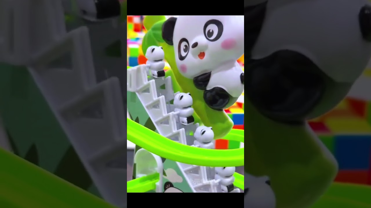 Red panda automatically climbs stairs, children's toys, baby educational toys, electric stair-cl