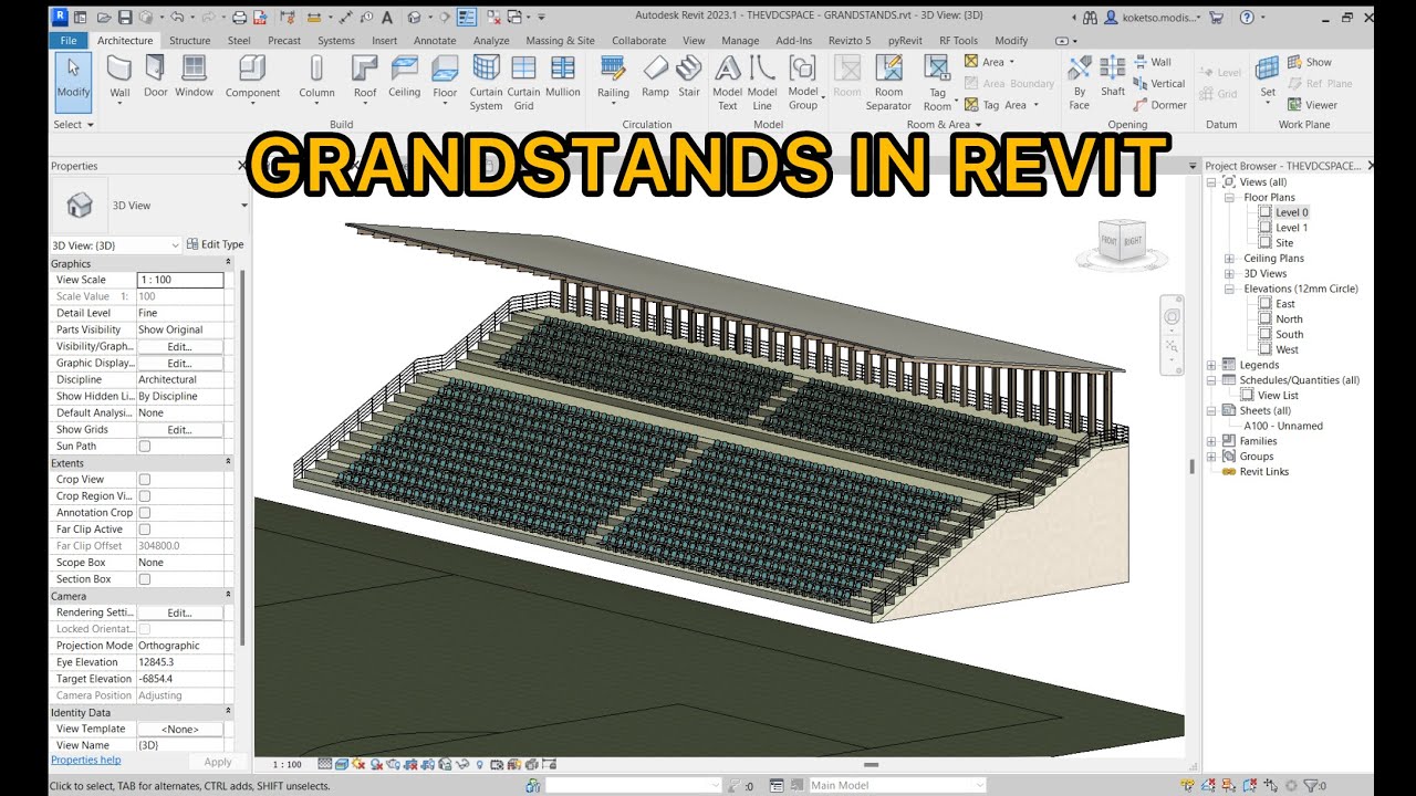 Grandstands in Revit