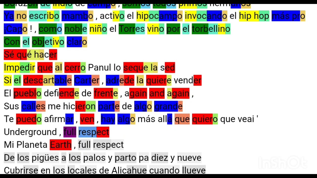 Chystemc - Boombarrio. Letra y RIMAS (Métrica - Estructura)