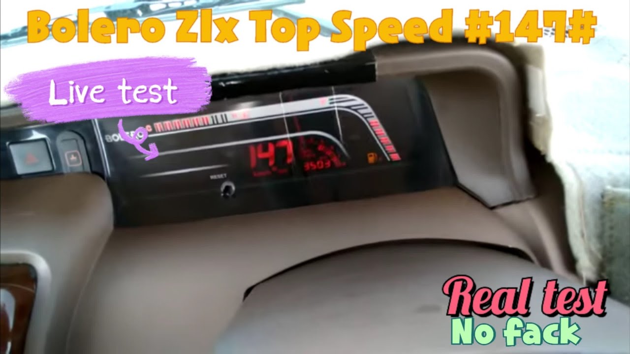 Bolero zlx top speed (m2dicr engine)