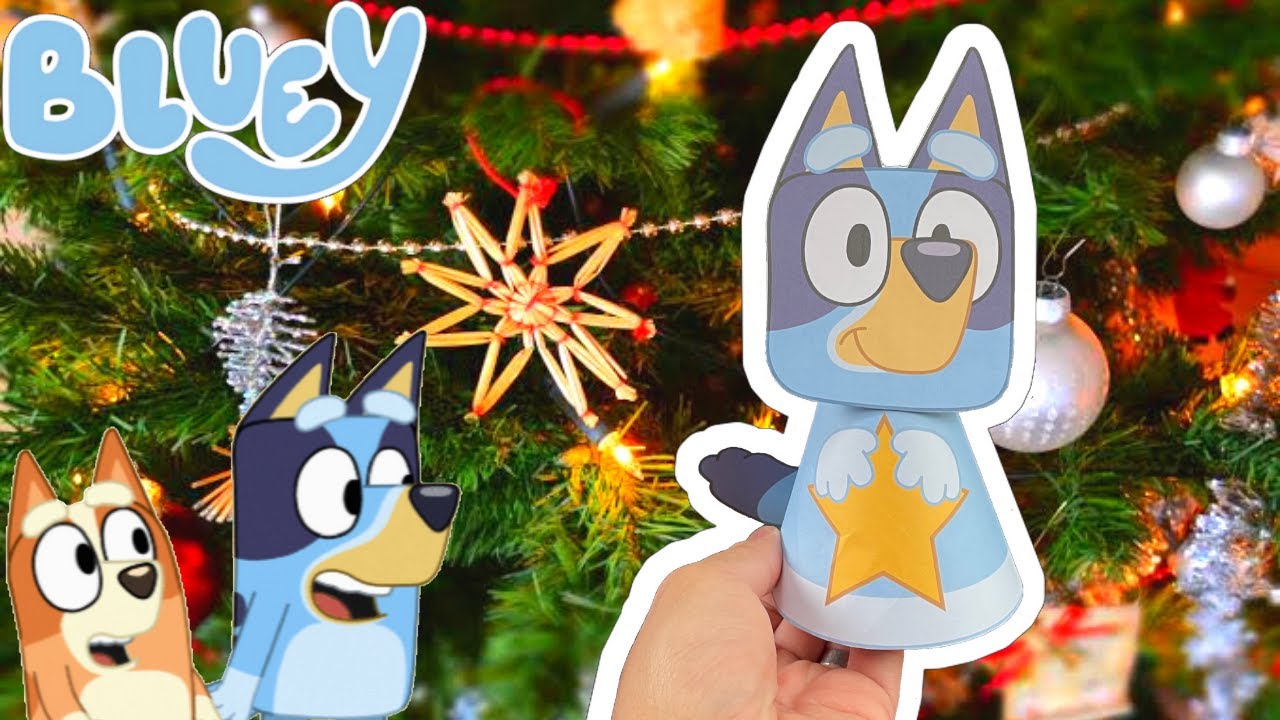 BLUEY Christmas Tree Topper 🎄 | Bluey DIY & Crafts | Disney Jr | ABC Kids