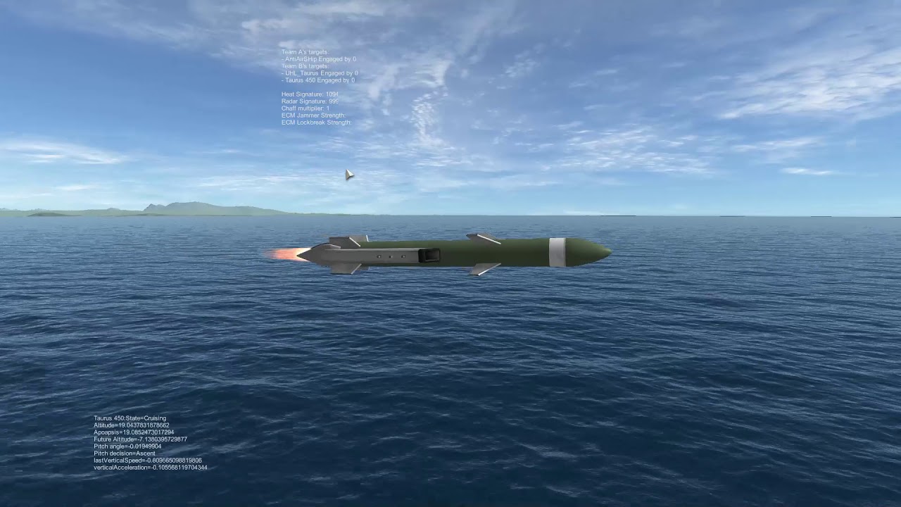 BDArmory Dev. New Cruise Guidance. Anti ship modular missile