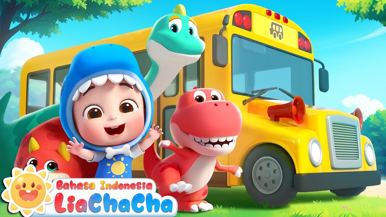Ayo Naik Bus Dino! 🦕🚌| Lagu Dino | Lagu Anak Seru | Lagu Anak-anak | LiaChaCha Bahasa Indonesia