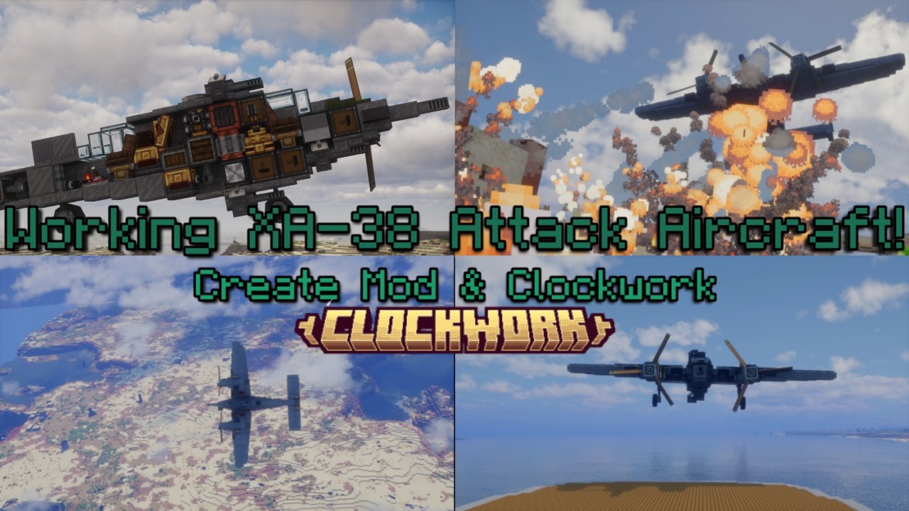Working XA-38 Grizzly in Minecraft! | Showcase & Tutorial