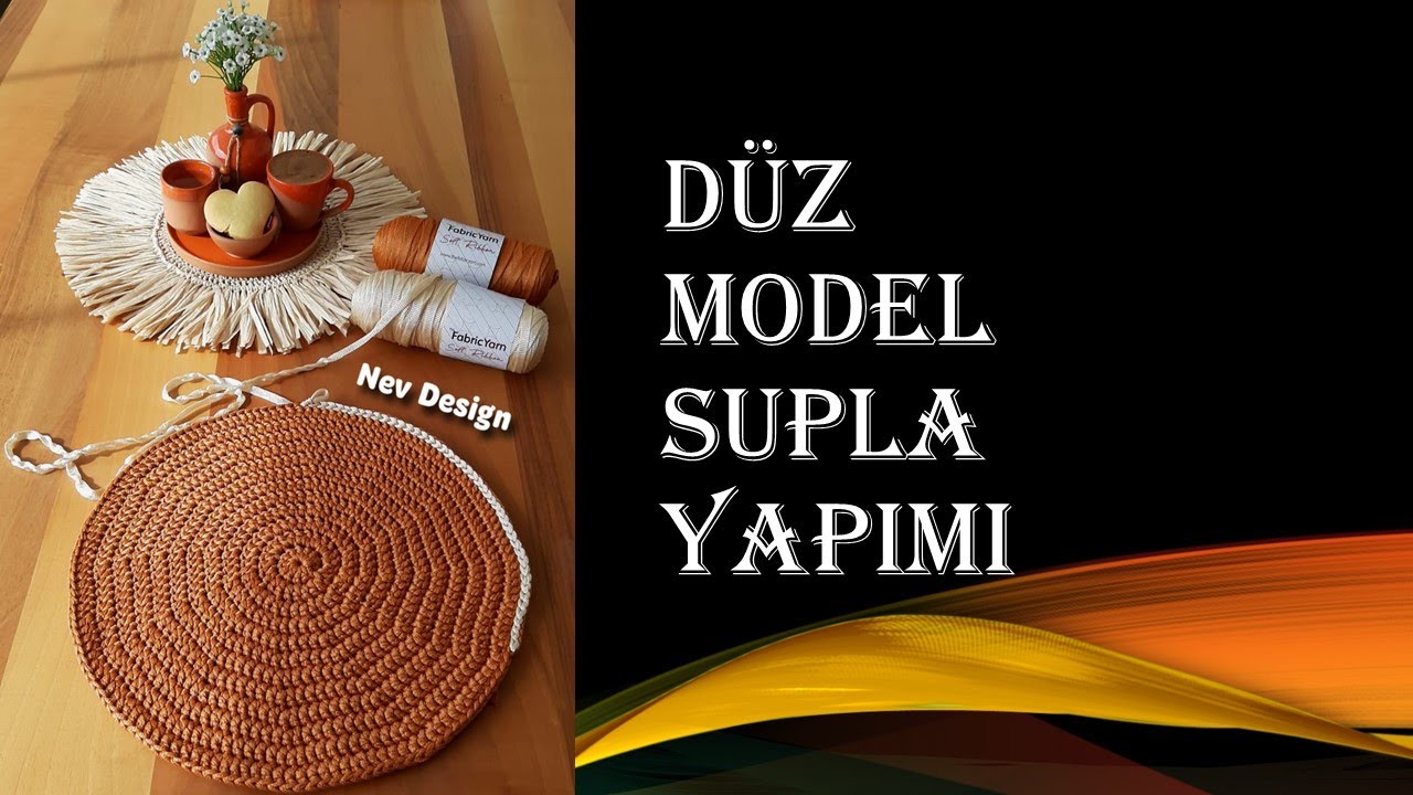 PÜF NOKTALARIYLA❗Düz Model Yuvarlak Supla(Amerikan Servis)Yapımı #supla#amerikanservis#handmade#örgü