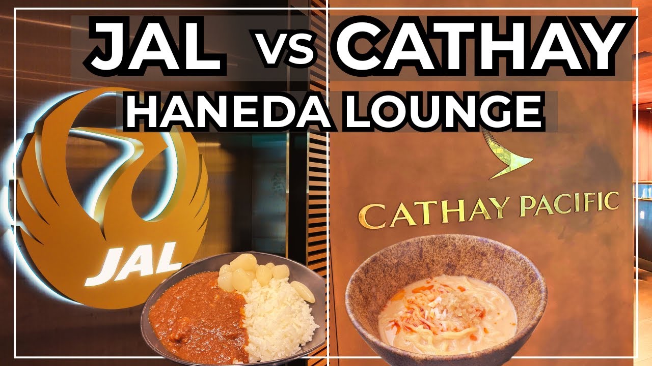 JAL Sakura vs CX Business Lounge HND | Head-to-Head Comparison | First Class SUSHI [4K]