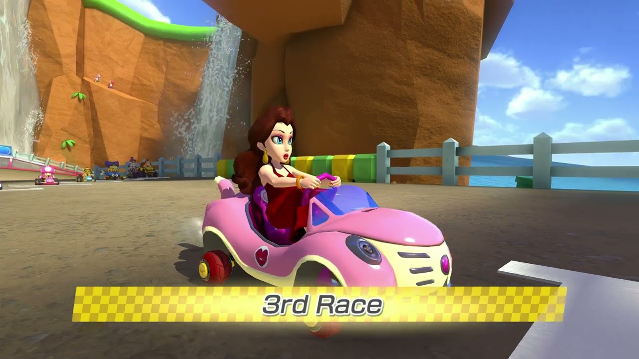 Cherry Cup - Mario Kart 8 Deluxe Gameplay (Pauline Cat Cruiser 150cc Mirror Mode)