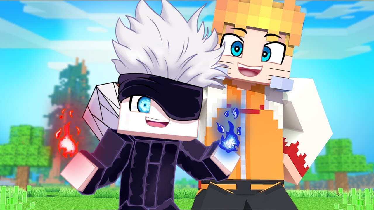 GOJO foi ADOTADO pelo NARUTO no MINECRAFT