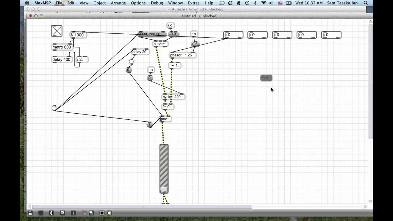 Delicious Max/MSP Tutorial 14: WTF is an Autechre? -- Not this