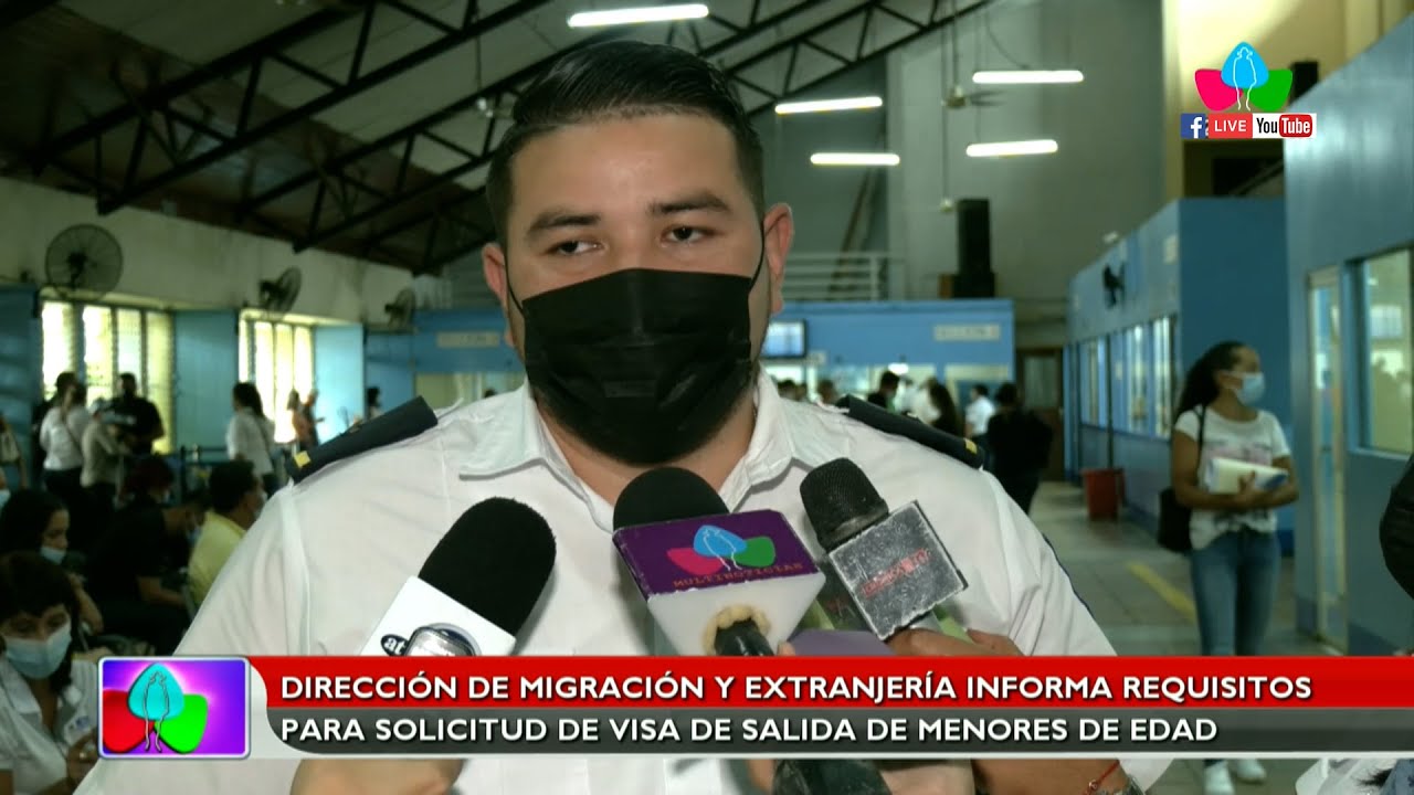 Migración y Extranjería informa requisitos para solicitud de visa de salida de menores de edad