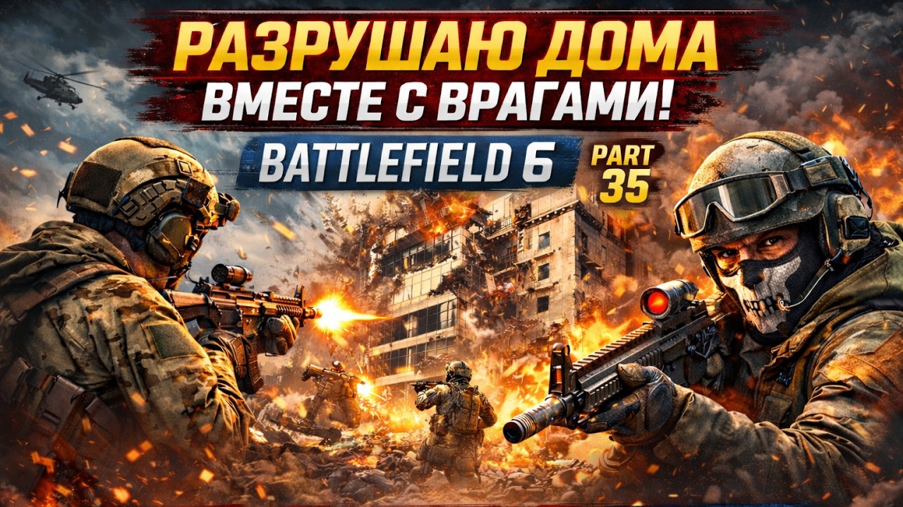 РАЗРУШАЮ ДОМА ВМЕСТЕ С ВРАГАМИ! BATTLEFIELD 6 | Part 35