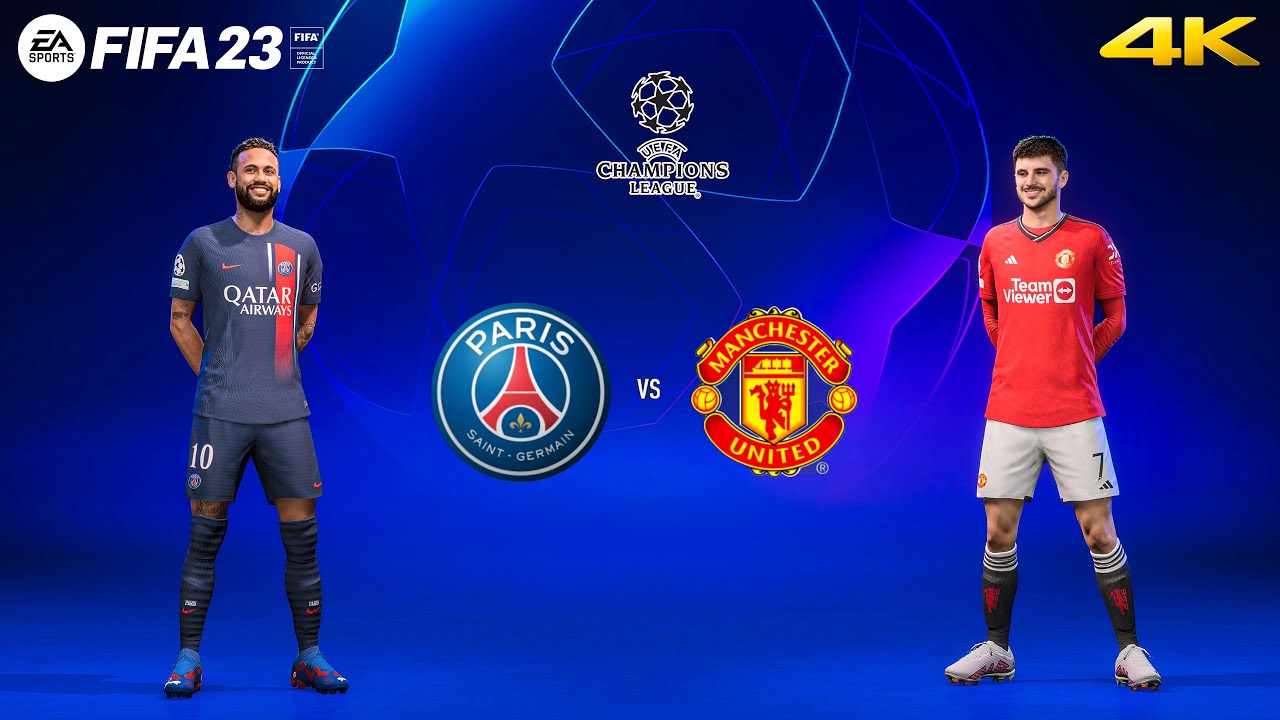 FIFA 23 - PSG vs Manchester United Ft. Højlund, Dembele, | UEFA Champions League | Gameplay [4K60]