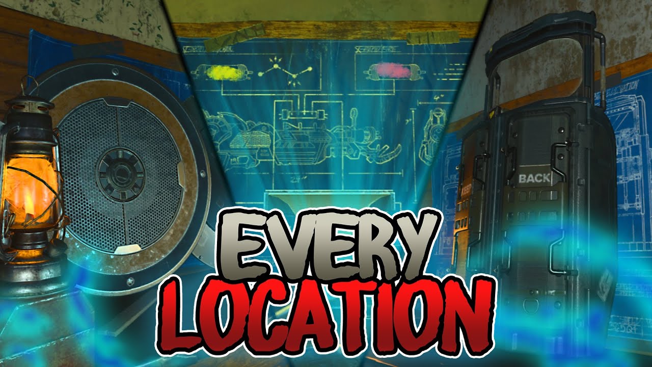 Alpha Omega - ALL ITEM LOCATIONS & ALL BUILDABLE PARTS (BO4 Zombies Every Location Guide)