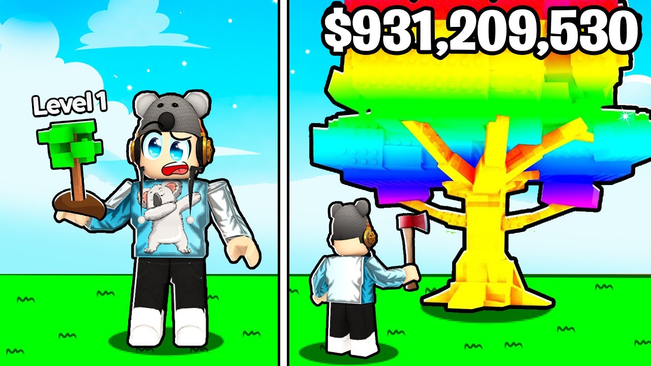 Growing The TALLEST Tree and Making TRILLIONS in Roblox Chop Your Tree!