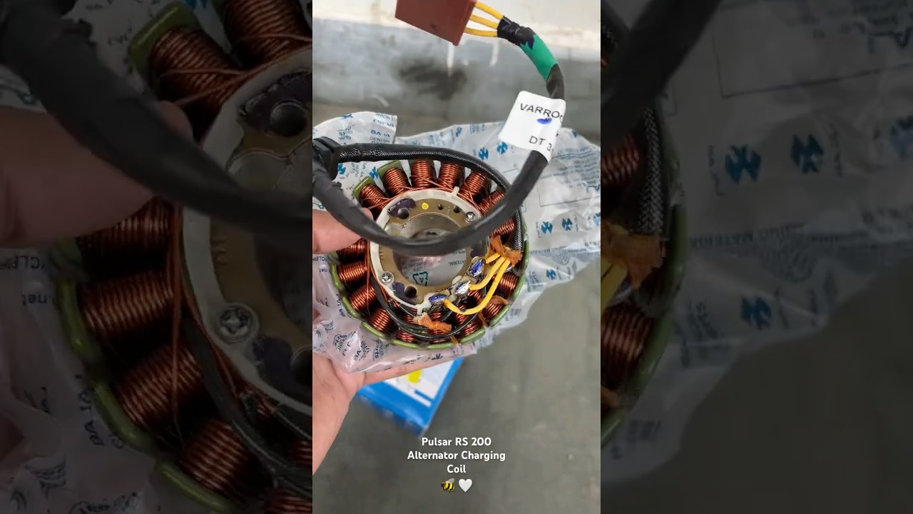 Pulsar rs 200 battery charging coil 🐝🤍 varroc charging coil