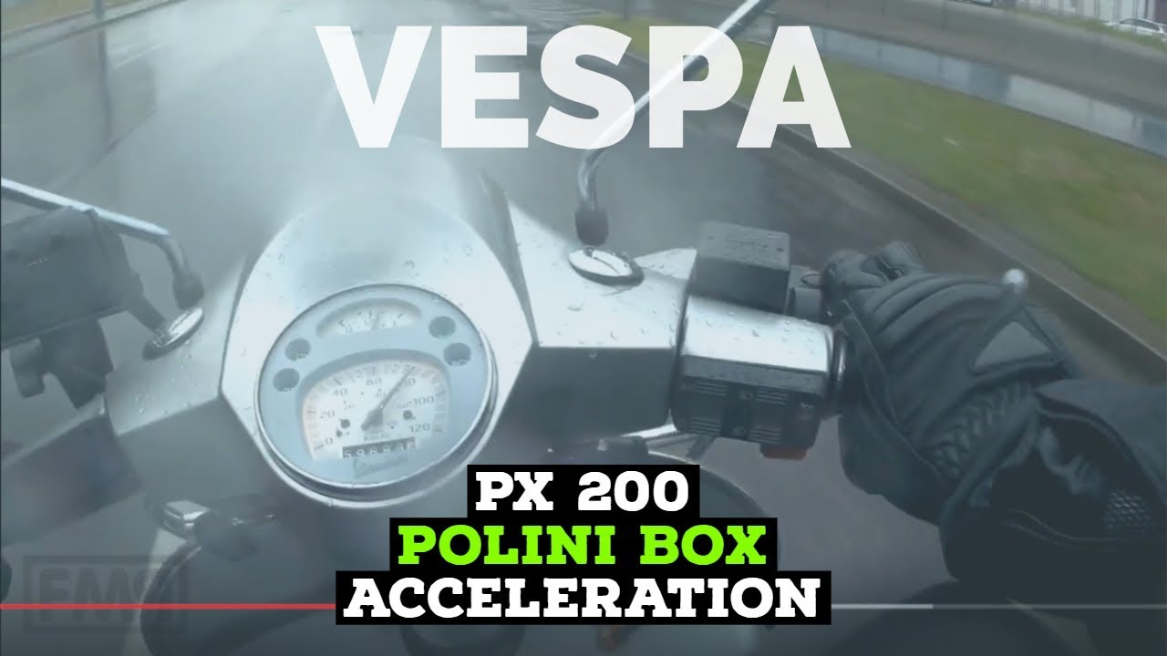vespa px 200 POLINI box / acceleration 0-100kmh 25s / FMPguides - Solid PASSion /