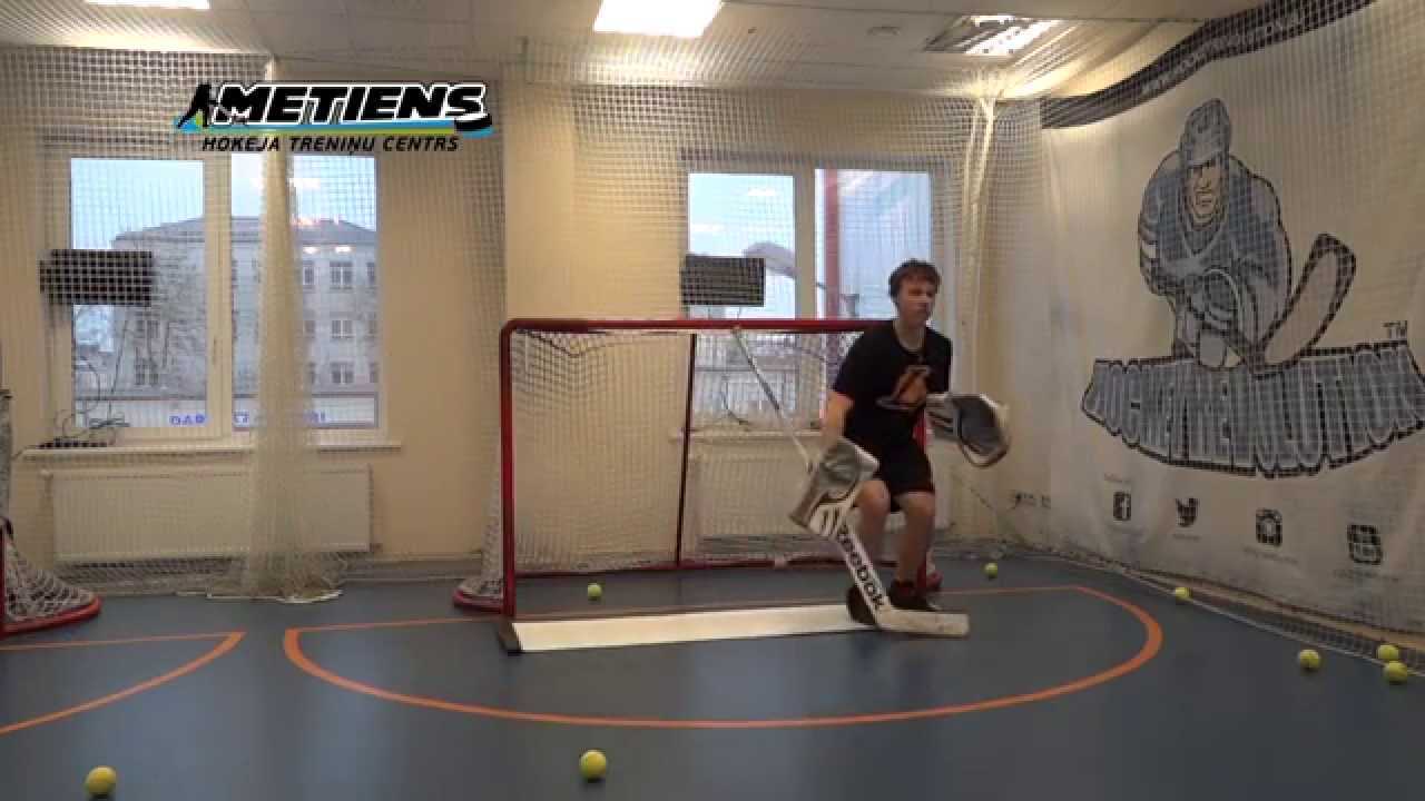 Off-Ice Hockey training: Goalie specific workout feat. Edgars Lusins and Maksims Furss
