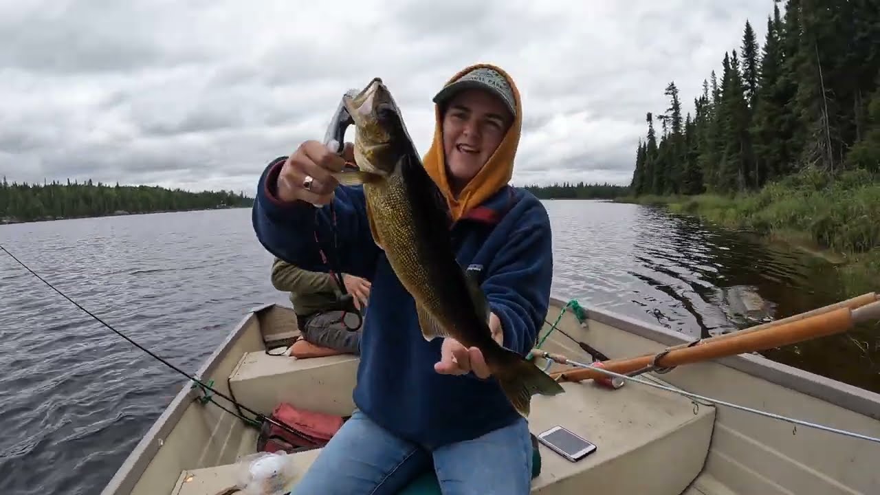 Camping And Fishing Remote Ontario Lake