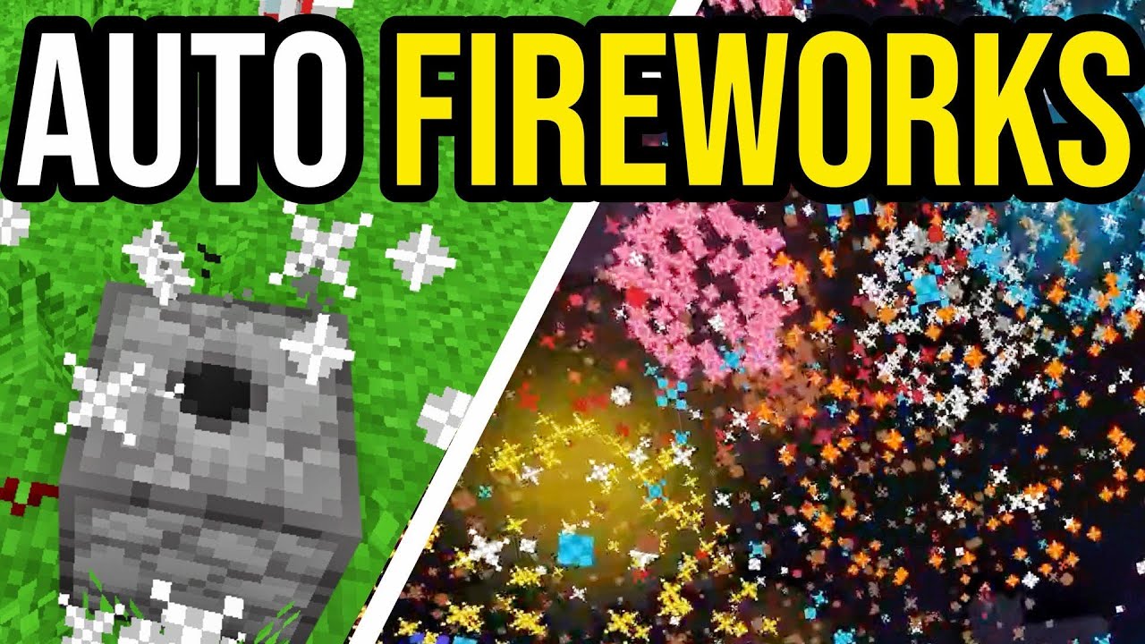 How To Make a Fireworks Display In Minecraft Java & Bedrock!