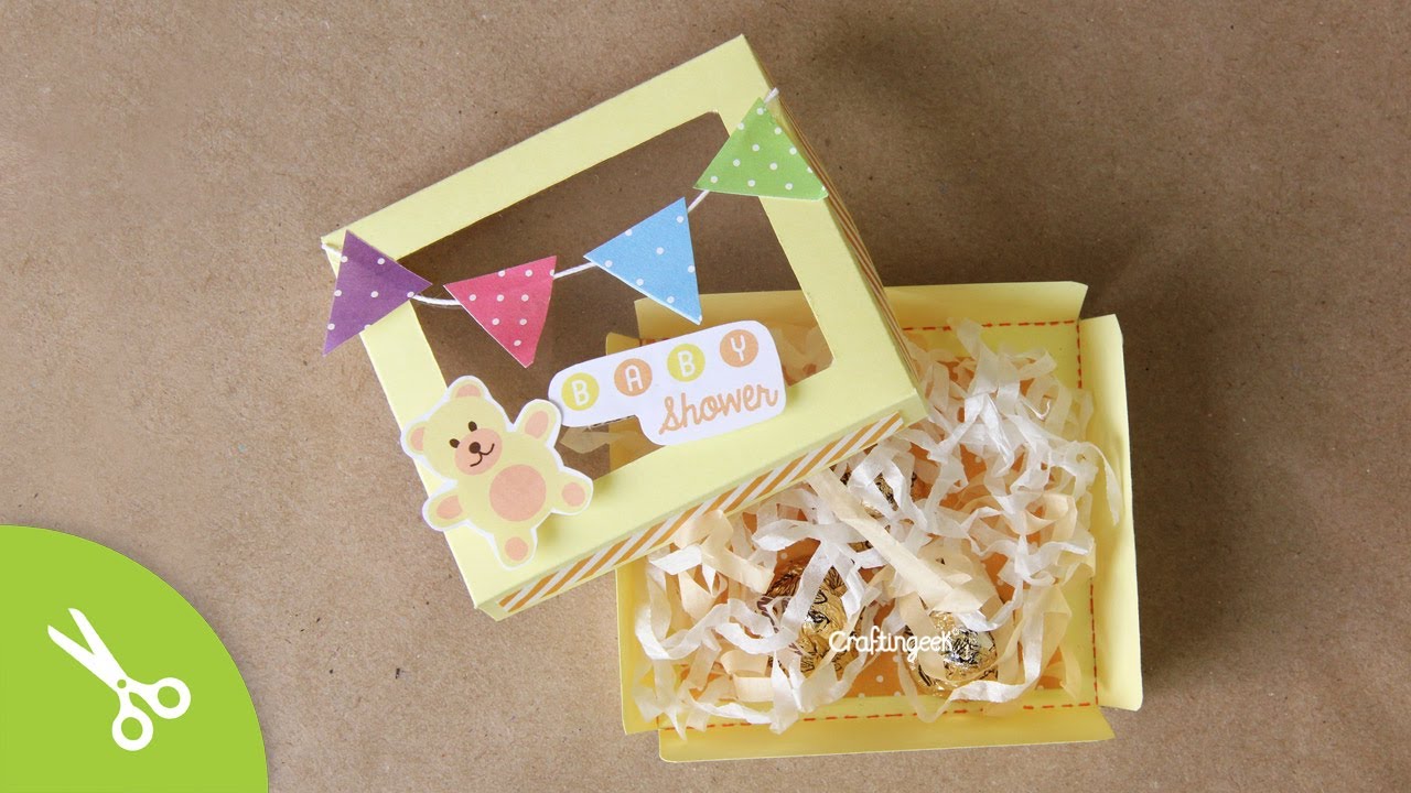 Invitación para Baby Shower: Caja-Tarjeta Multiusos