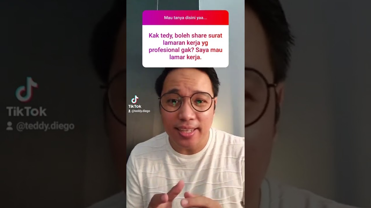 Share surat lamaran kerja profesional