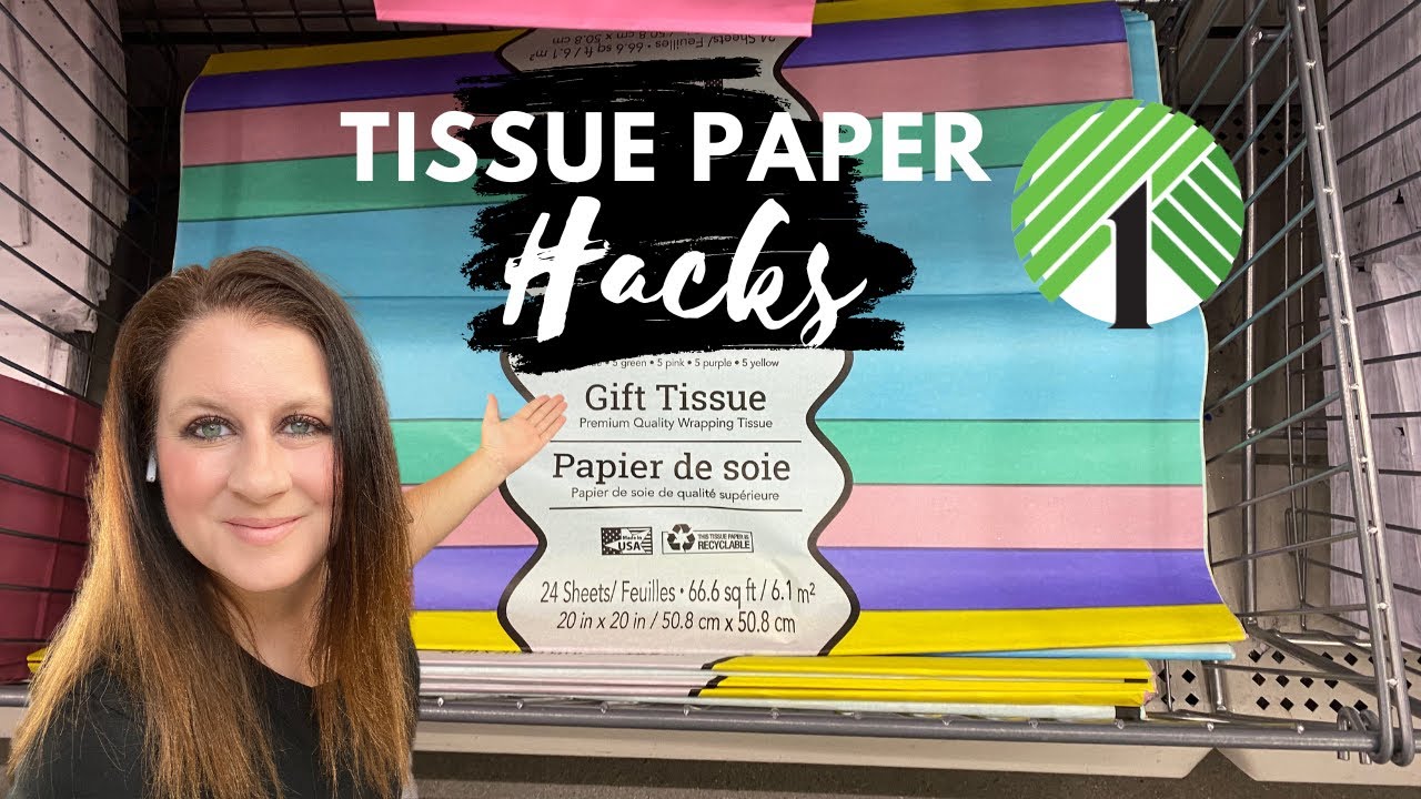 GENIUS DIY Crafts Using DOLLAR TREE Tissue Paper