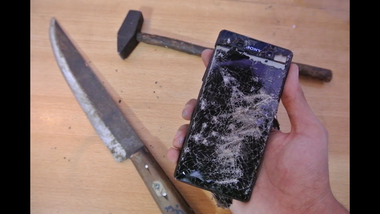 Sony Xperia M5 - Hammer & Knife Scratch Test *ULTIMATE DESTRUCTION*