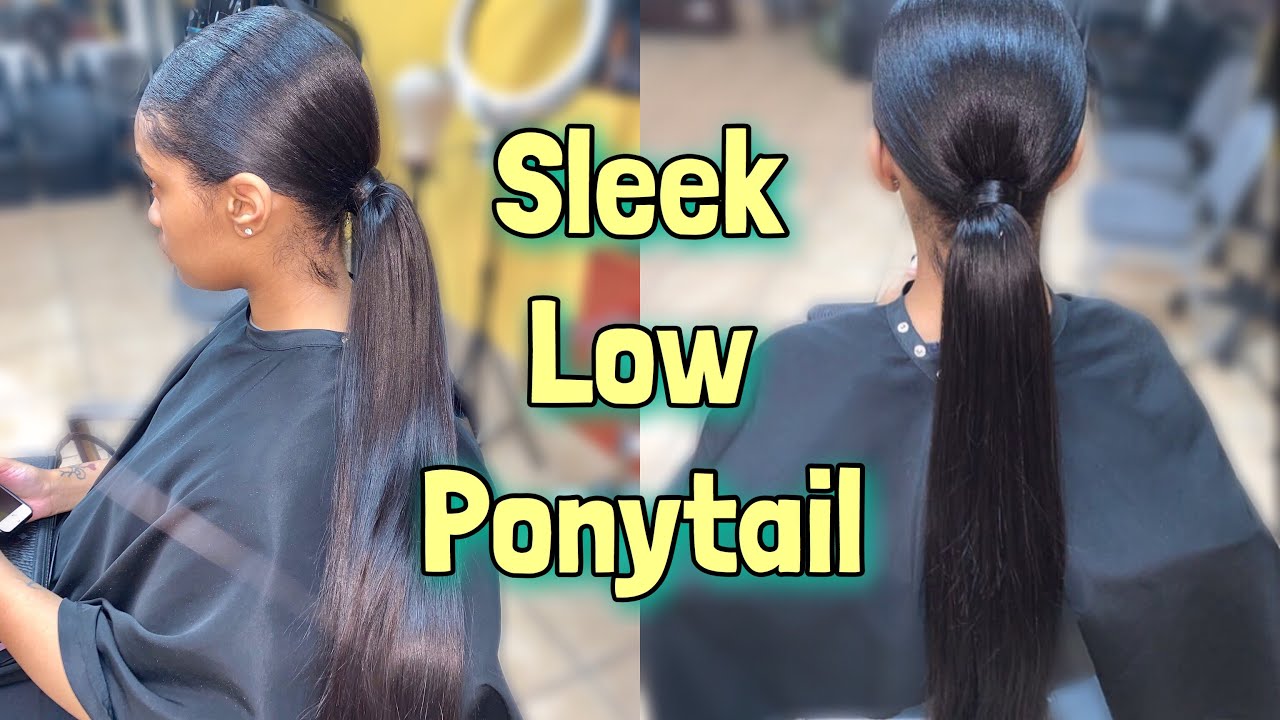 HOW TO: SLEEK LOW PONYTAIL ON 4C HAIR!!!  |Lolo & Free Team|