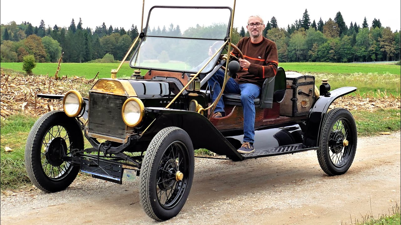 Ford T, letnik 1915, še vedno živahno vozi (Sl0-Eng-Deu-Hrv)