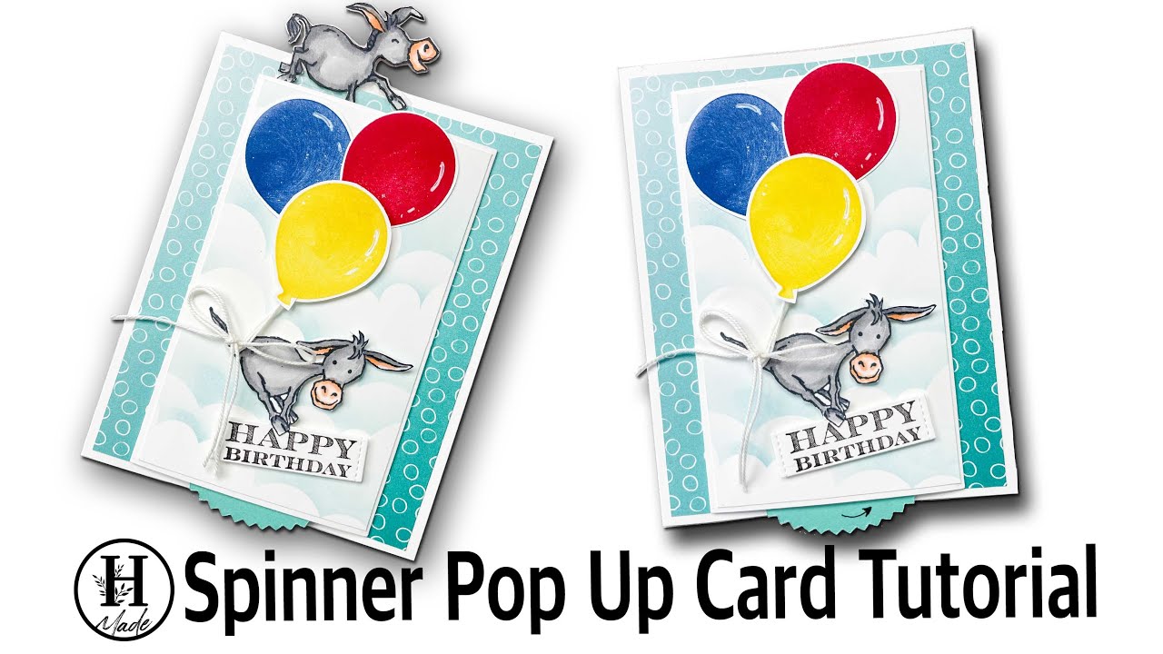Spinner Pop Up Card | Birthday Card | Interactive Card Tutorial