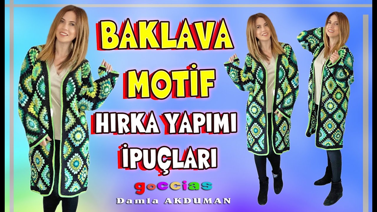 BAKLAVA MOTİF HIRKA YAPIMI İPUÇLARI