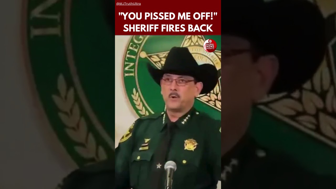 Florida Sheriff Billy Woods Clashes With Reporter During Child Predator Sting Press Conference