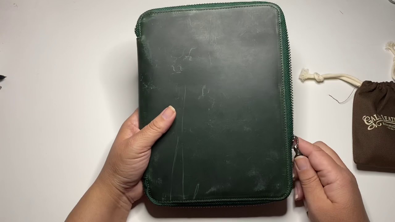 Galen Leather Zipper A5 Notebook Unboxing
