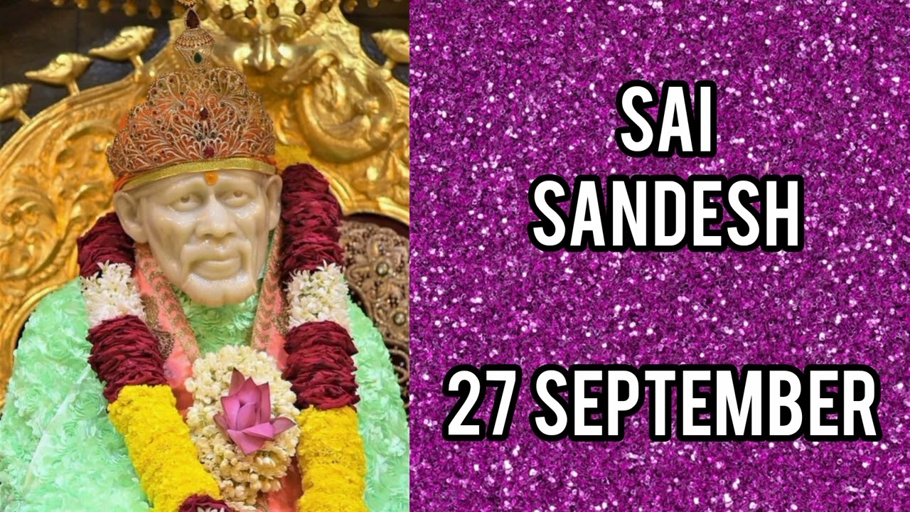 SAI SANDESH || 27 SEPTEMBER 2025