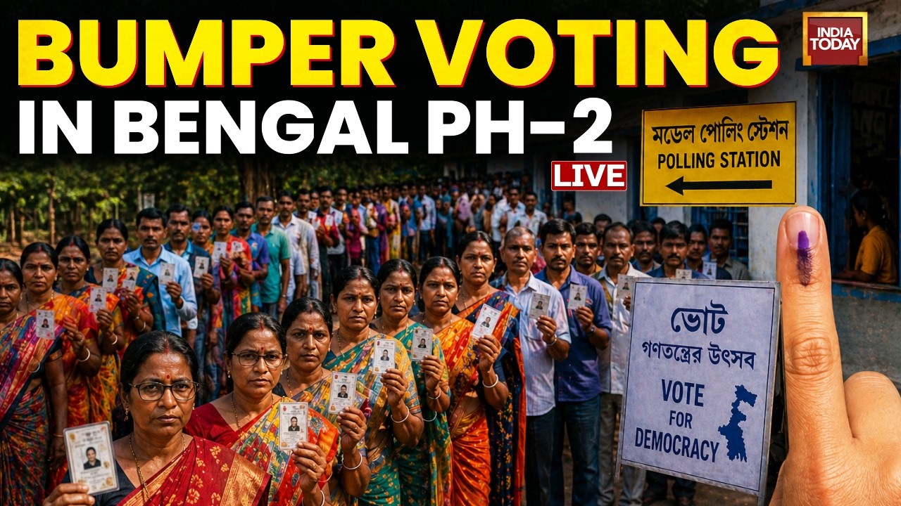 West Bengal Election LIVE: Over 61% Voter Trunout By 1PM In Bengal Phase-2 | Bengal Election Live