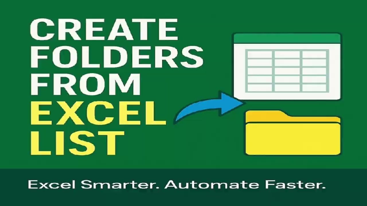 Auto Create Folders from Excel List with Power Automate Desktop