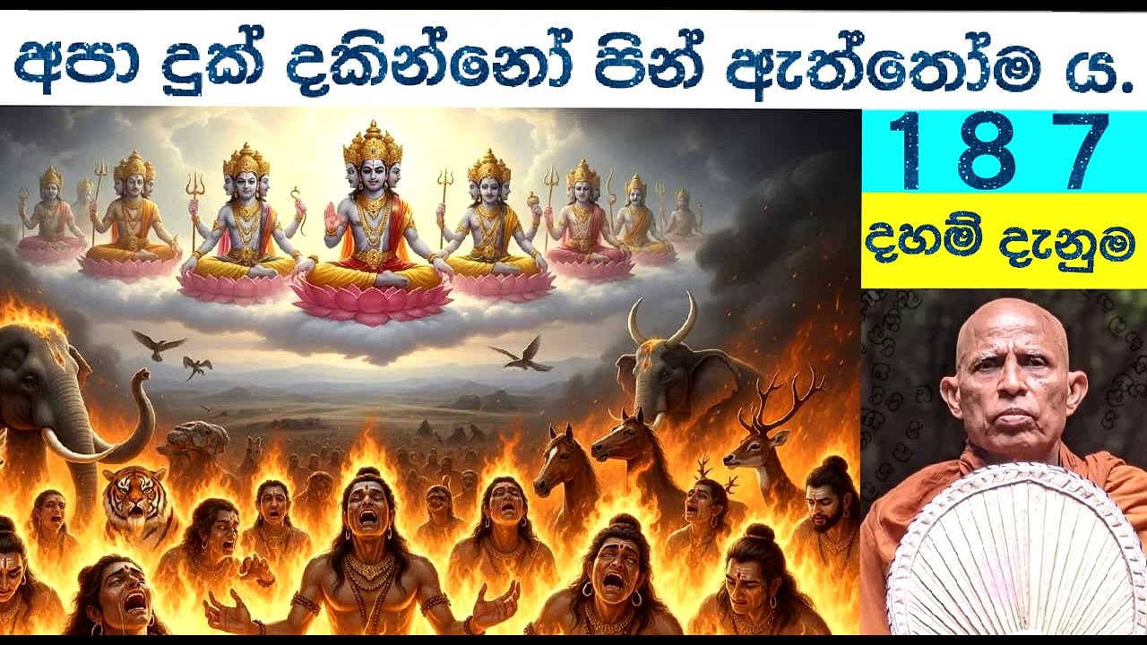 187   දහම් දැනුම    සංසාර දුක නොදකින්නෝ සසරින් මිදීමක් ගැන ද නොහිතන නොපතන අය වෙති.